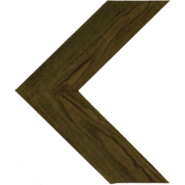 Ekena Millwork 12"W x 14"H x 3/4"D Vintage Farmhouse 3 1/2" Chevron, Barnwood Decor Collection, Restoration Green DECR12X14X075CHVGR - main